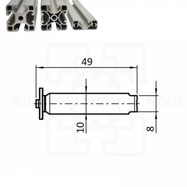 Formverbinder-Profil 40 Nut 8